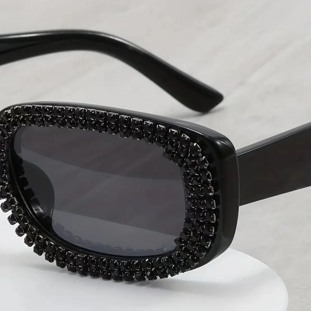 Black Rhinestone Sunglasses - Picture 5 of 5